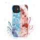 Kingxbar Agate Series case decorated printed Agate iPhone 12 mini green