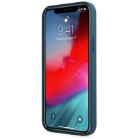 Guess GUHCP12LLSLMGBL iPhone 12 Pro Max 6.7" blue/blue hardcase Metal Logo Script