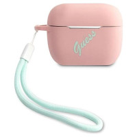 Guess GUACAPLSVSPG AirPods Pro cover rose green/pink green Silicone Vintage