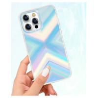 Kingxbar Streamer Series luxury elegant phone case for iPhone 13 Pro blue (Triangle)
