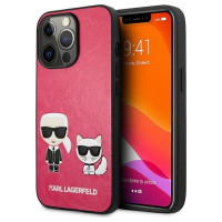 Karl Lagerfeld KLHCP13LPCUSKCP iPhone 13 Pro / 13 6,1" fuksja/fuchsia hardcase Ikonik Karl & Choupette