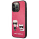 Karl Lagerfeld KLHCP13LPCUSKCP iPhone 13 Pro / 13 6,1" fuksja/fuchsia hardcase Ikonik Karl & Choupette