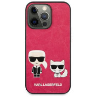 Karl Lagerfeld KLHCP13LPCUSKCP iPhone 13 Pro / 13 6,1" fuksja/fuchsia hardcase Ikonik Karl & Choupette