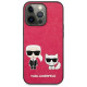 Karl Lagerfeld KLHCP13LPCUSKCP iPhone 13 Pro / 13 6,1" fuksja/fuchsia hardcase Ikonik Karl & Choupette