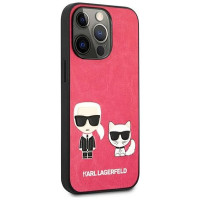 Karl Lagerfeld KLHCP13LPCUSKCP iPhone 13 Pro / 13 6,1" fuksja/fuchsia hardcase Ikonik Karl & Choupette