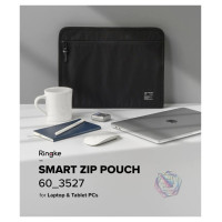 Ringke Smart Zip Pouch for a laptop up to 13" with a stand - beige