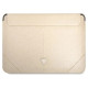 Guess Saffiano Triangle Logo case for a 16" laptop - beige