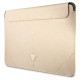 Guess Saffiano Triangle Logo case for a 16" laptop - beige