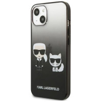 Karl Lagerfeld KLHCP13STGKCK iPhone 13 mini 5,4" hardcase czarny/black Gradient Ikonik Karl & Choupette