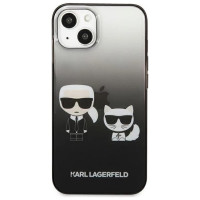 Karl Lagerfeld KLHCP13STGKCK iPhone 13 mini 5,4" hardcase czarny/black Gradient Ikonik Karl & Choupette