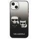 Karl Lagerfeld KLHCP13STGKCK iPhone 13 mini 5,4" hardcase czarny/black Gradient Ikonik Karl & Choupette