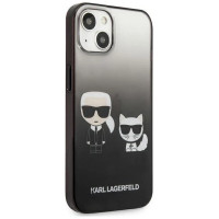 Karl Lagerfeld KLHCP13STGKCK iPhone 13 mini 5,4" hardcase czarny/black Gradient Ikonik Karl & Choupette