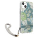 Guess GUHCP13MHFLSN iPhone 13 6.1" green/green hardcase Flower Strap