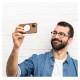Dux Ducis Grit Leather Case for iPhone 14 Elegant Faux Leather Cover (MagSafe Compatible) Brown