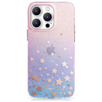 Kingxbar Heart Star Series case for iPhone 14 Plus case with zodiac stars
