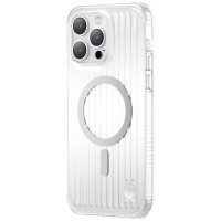 Kingxbar PQY Go Out Series magnetic case for iPhone 14 Pro MagSafe silver