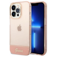 Guess Translucent iPhone 14 Pro Max 6.7" Case - Pink