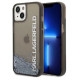 Karl Lagerfeld KLHCP14SLCKVK iPhone 14 6.1 "black / black hardcase Liquid Glitter Elong