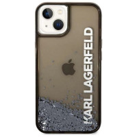 Karl Lagerfeld KLHCP14SLCKVK iPhone 14 6.1 "black / black hardcase Liquid Glitter Elong