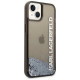 Karl Lagerfeld KLHCP14SLCKVK iPhone 14 6.1 "black / black hardcase Liquid Glitter Elong
