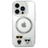 Karl Lagerfeld KLHMP14XHKCT iPhone 14 Pro Max 6.7 "hardcase transparent / transparent Karl & Choupette Aluminum Magsafe