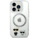 Karl Lagerfeld KLHMP14XHKCT iPhone 14 Pro Max 6.7 "hardcase transparent / transparent Karl & Choupette Aluminum Magsafe
