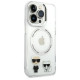 Karl Lagerfeld KLHMP14XHKCT iPhone 14 Pro Max 6.7 "hardcase transparent / transparent Karl & Choupette Aluminum Magsafe