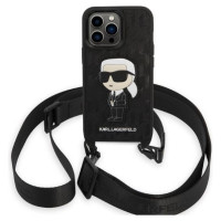 Karl Lagerfeld KLHCP14LSTKMK iPhone 14 Pro 6.1" black/black hardcase Monogram Ikonik Patch