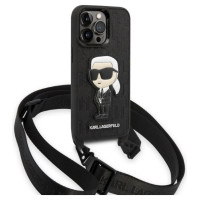 Karl Lagerfeld KLHCP14LSTKMK iPhone 14 Pro 6.1" black/black hardcase Monogram Ikonik Patch