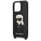 Karl Lagerfeld KLHCP14LSTKMK iPhone 14 Pro 6.1" black/black hardcase Monogram Ikonik Patch