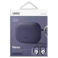 Uniq Nexo case for AirPods Pro 2 + ear hooks - purple