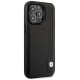 BMW Case BMW BMHCP14X22RBDK iPhone 14 Pro Max 6.7" black/black hardcase Leather Blue Dots