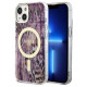 Guess Leopard MagSafe case for iPhone 14 - pink