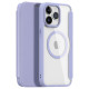 Dux Ducis iPhone 15 Pro Max Magnetic MagSafe Flip Case Dux Ducis Skin X Pro - Purple