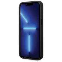 BMW Leather Diamond Pattern case for iPhone 14 Pro - black