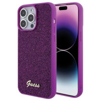 Guess Disco Metal Script case for iPhone 15 Pro Max - pink