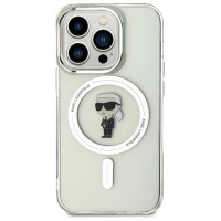 Karl Lagerfeld IML Ikonik MagSafe iPhone 15 Pro Case - Clear