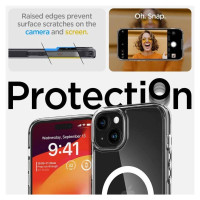 Spigen Crystal Hybrid MagSafe iPhone 15 Plus Case - Clear