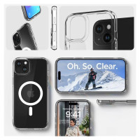 Spigen Crystal Hybrid MagSafe iPhone 15 Plus Case - Clear