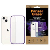 Panzerglass ClearCase antibacterial case with Military Grade certificate for iPhone 13 / 14 / 15 - transparent purple
