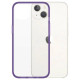 Panzerglass ClearCase antibacterial case with Military Grade certificate for iPhone 13 / 14 / 15 - transparent purple