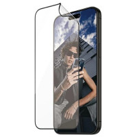Panzerglass Matrix Ultra-Wide-Fit hybrid glass for iPhone 15 Pro Max with positioner