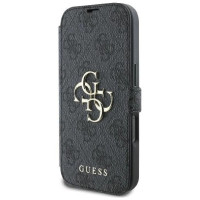 Guess 4G Metal Logo iPhone 16 Pro Case - Black