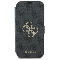 Guess 4G Metal Logo iPhone 16 Pro Case - Black