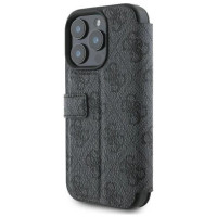 Guess 4G Metal Logo iPhone 16 Pro Case - Black