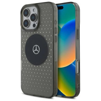 Mercedes MB Case Star Pattern for iPhone 16 Pro - Black