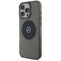 Mercedes MB Case Star Pattern for iPhone 16 Pro - Black