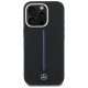 Mercedes Silicone Blue Stripe MagSafe iPhone 16 Pro Case - Black