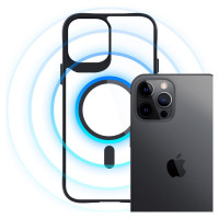 3Mk Protection 3mk Satin Armor MagCase with MagSafe for iPhone 12 Pro Max - Clear with Black Frame