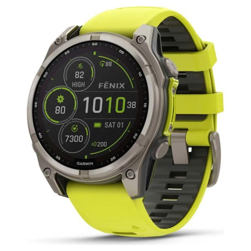 Garmin SMARTWATCH FENIX 8 SAPP. SOLAR/YELLOW 010-02906-21 GARMIN